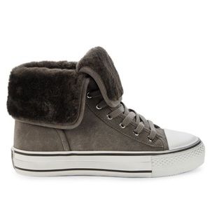 Ash Suede Faux Fur high top sneakers